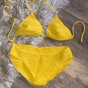 Yellow bikini